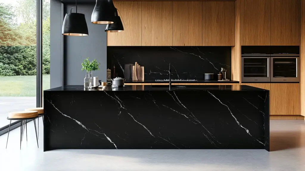 Black Backsplash Kitchen: Bold, Modern & Sophisticated 1 Black Kitchen Backsplash