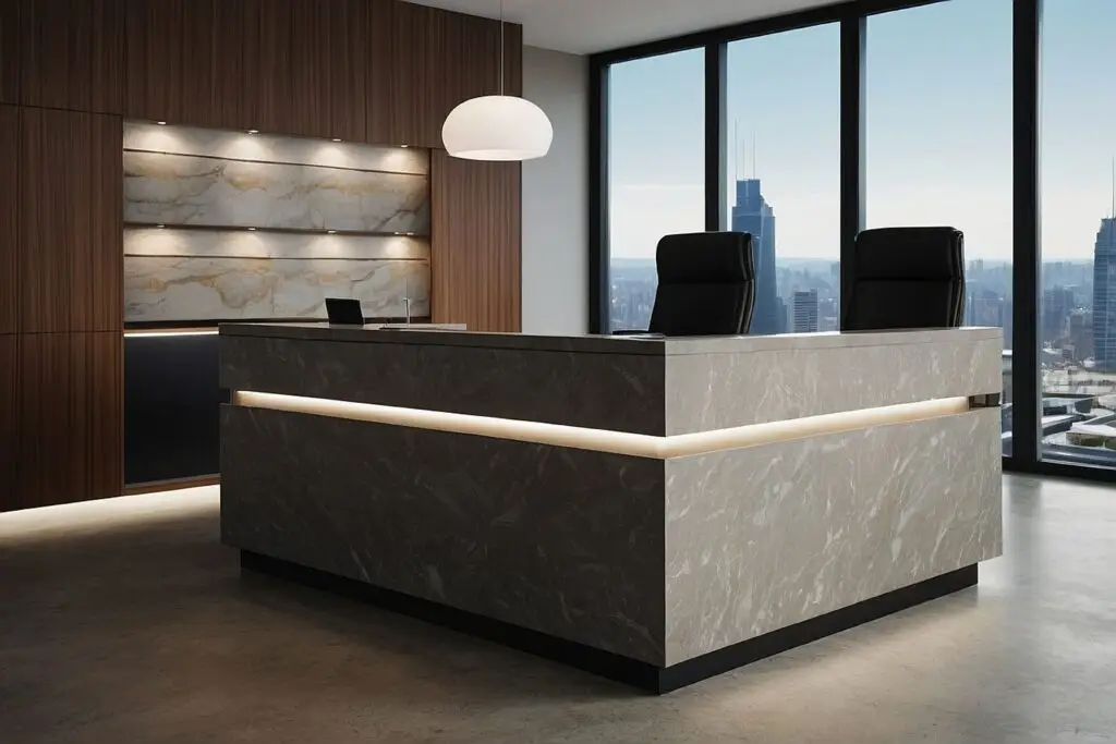 Small Reception Counters: Maximizing Impact in Limited Space 1 Small Reception Counters